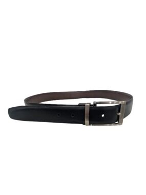 BKG Genuine Leather Belt Black Size 36 Classic Minimalist Dress Belt 1.25 in
